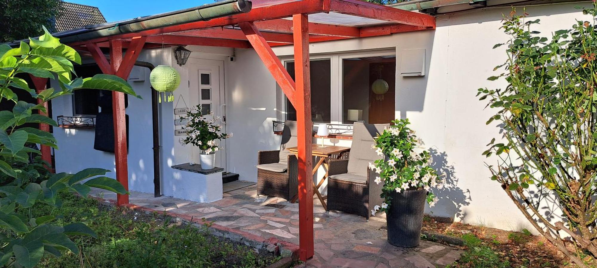 Bungalow An Der Tanne Mit Ueberdachter Terrasse 뒤셀도르프 외부 사진